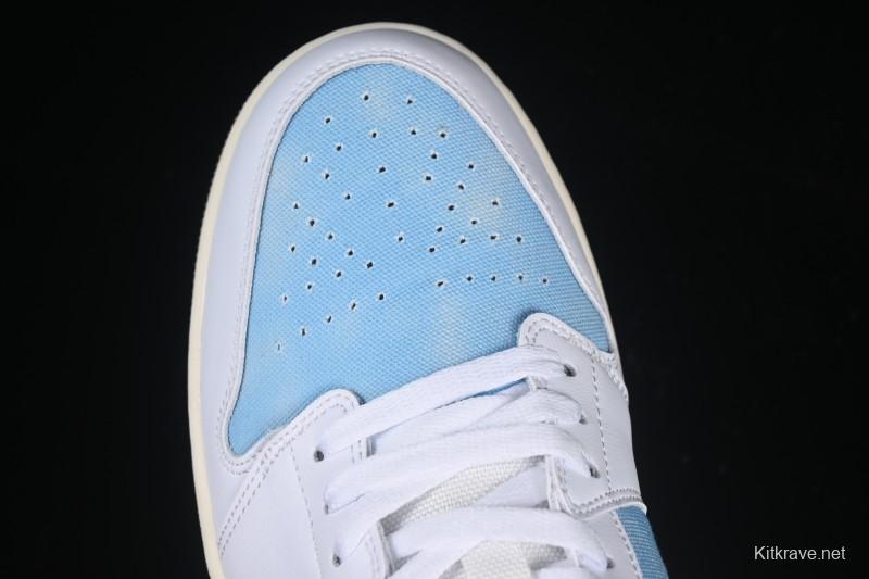 Nike Air Jordan 1 Low Worn Blue Denim Casual Sneakers - HQ2004-400