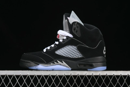 Nike Air Jordan 5 Black Metallic Reimagined Basketball Shoes HF3975-001