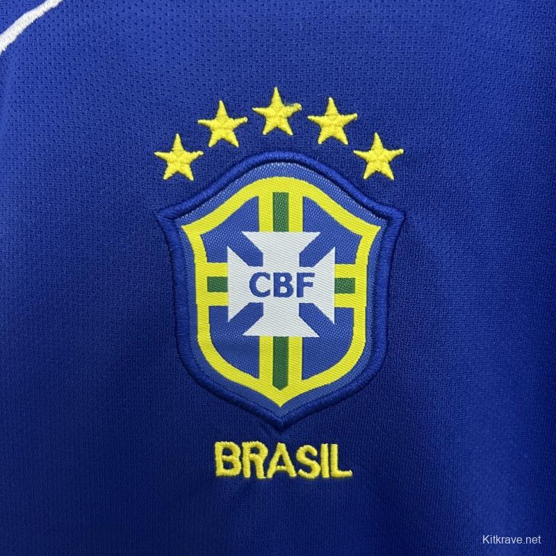 2004 Kids Brazil Away Size 16-28 Jersey