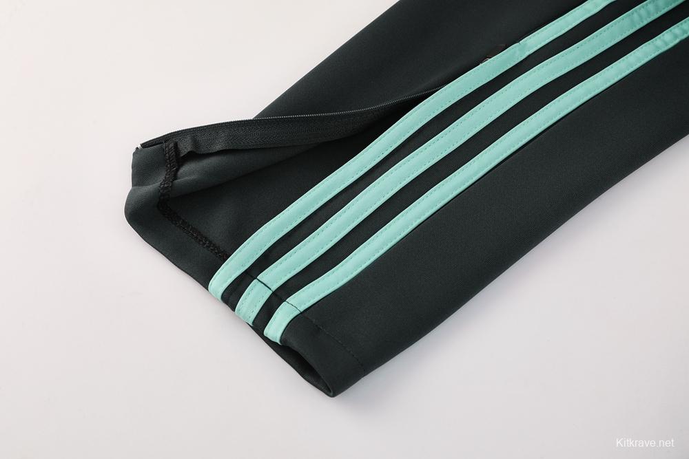 2025 Adidas Dark Grey Full Zipper Jacket +Long Pants