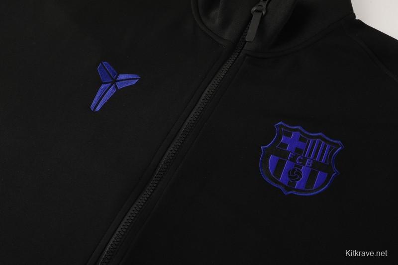 25/26 Barcelona Black/Blue Full Zipper Jacket +Long Pants