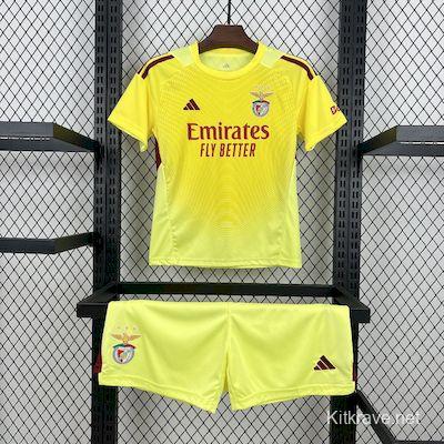 2025/26 Kids Benfica Yellow Goalkeeper Kit