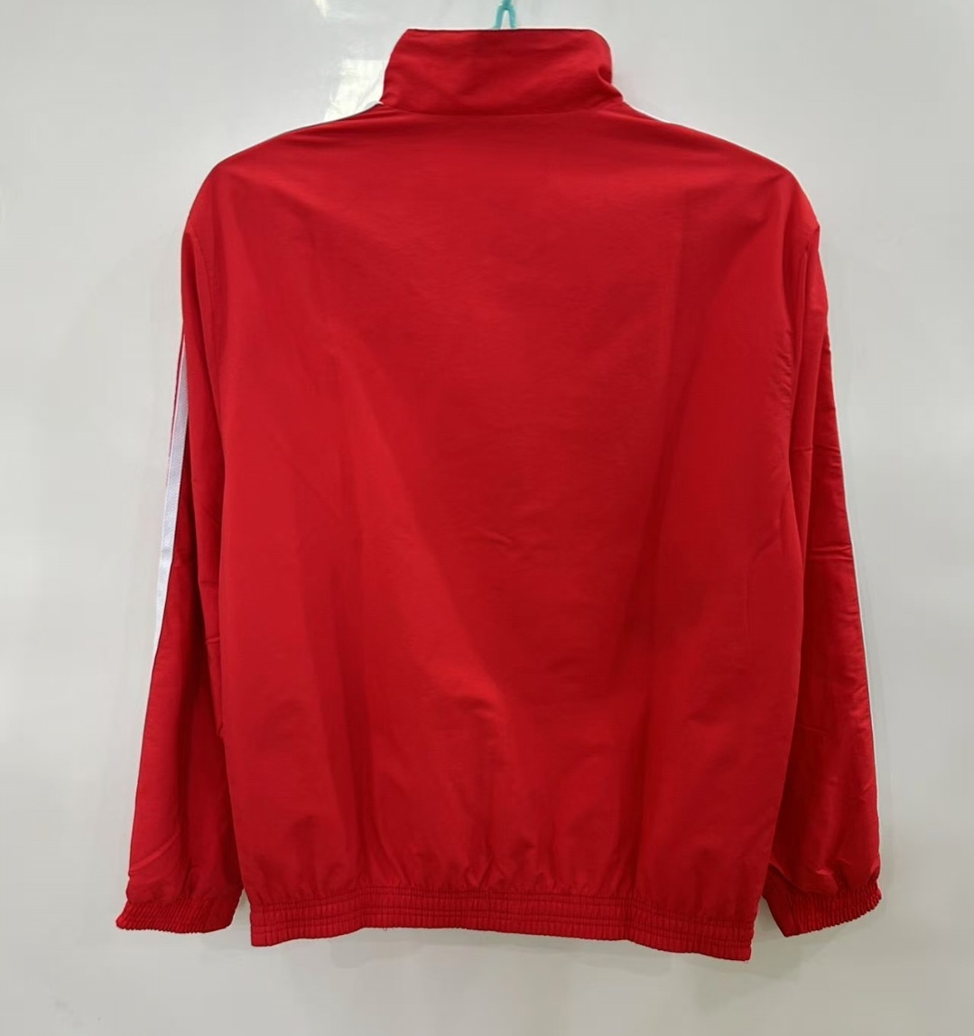 25/26 Real Madrid Red/White Reversible Windbreaker