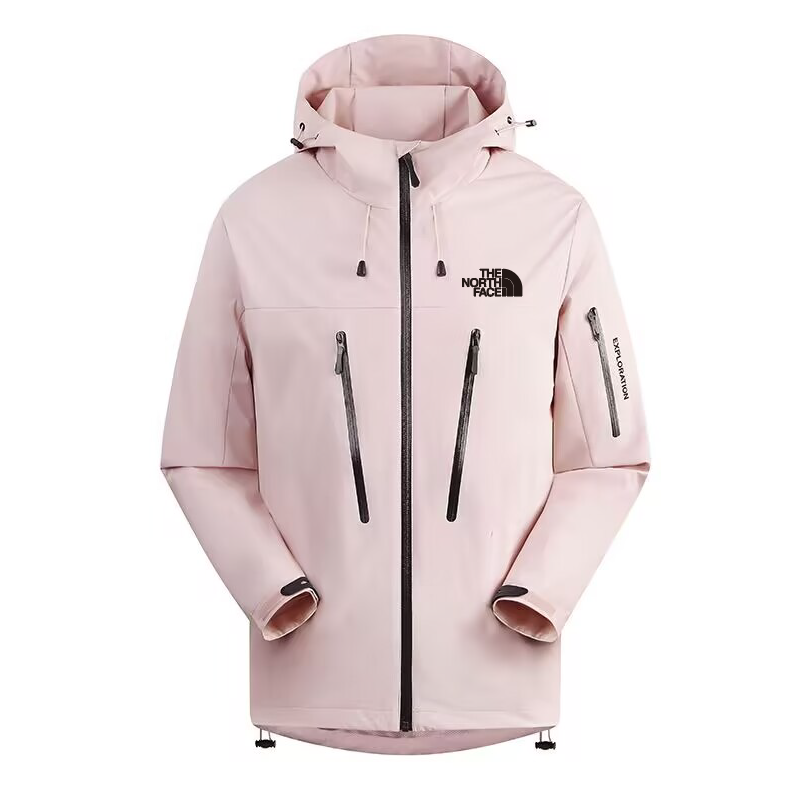 2025 The North Face Pink Long Waterproof Jacket