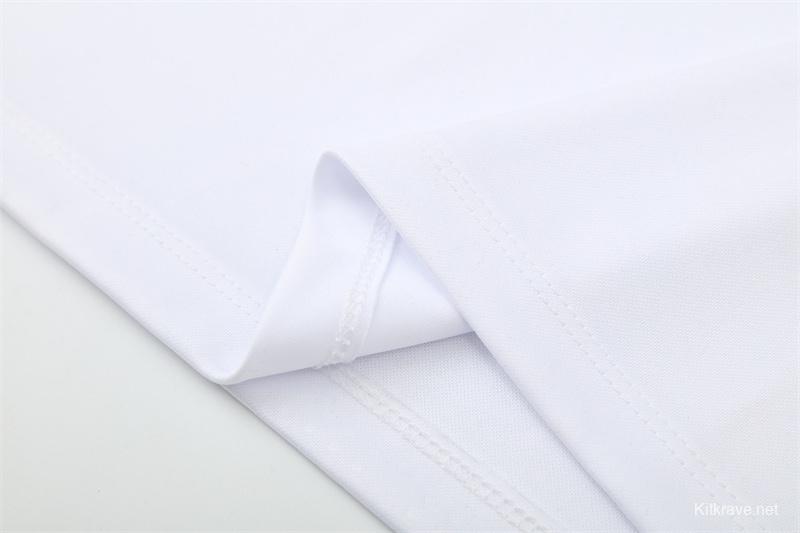 Retro 16/17 Real Madrid White Half Zipper Jacket