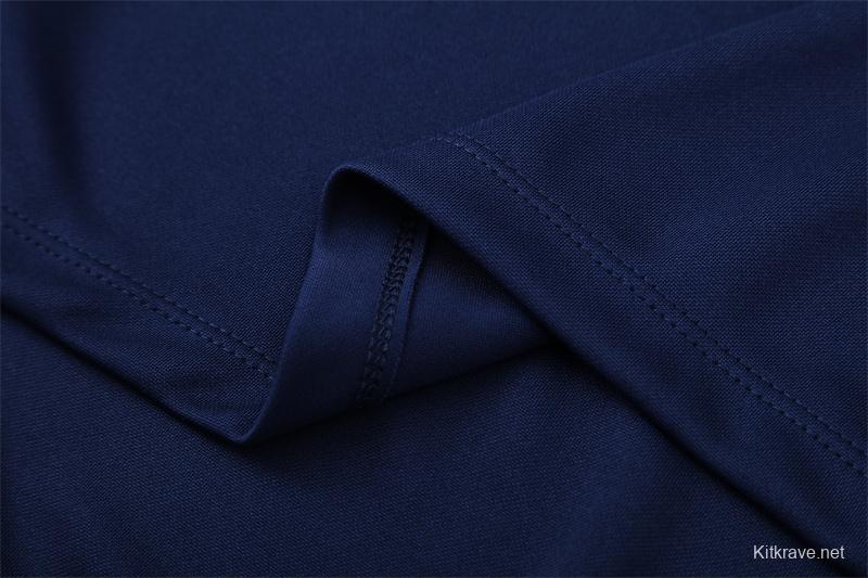 Retro 05/06 Real Madrid Royal Blue Half Zipper Jacket