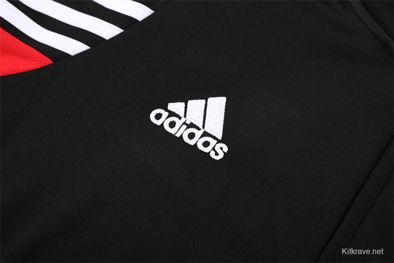 Retro 03/04 AC Milan Black Half Zipper Jacket