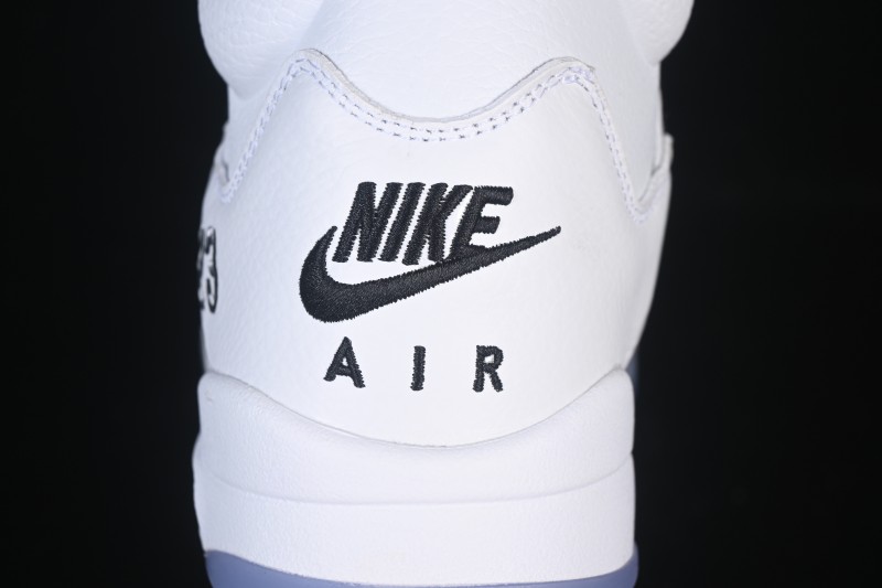 Nike Air Jordan 5 Retro White Metallic Basketball Shoes - HQ7978-103