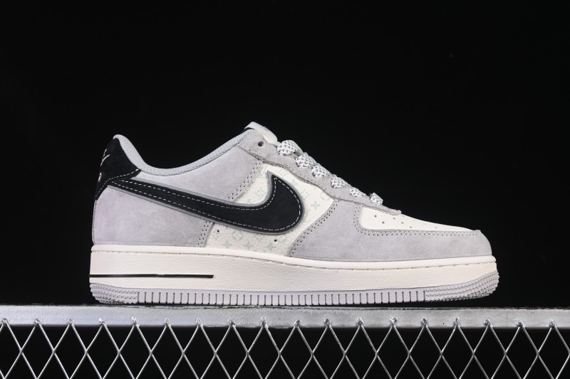 Nike Air Force 1 '07 Low LV Collaboration Pig Eight Rice Gray Black Casual Sneakers - MZ9588-810