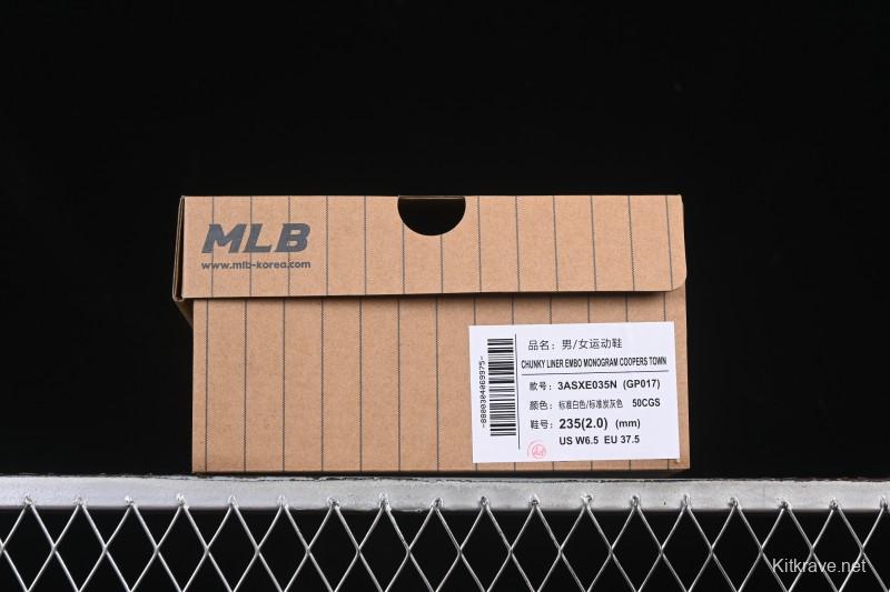New York Yankees MLB Bigball Chunky Embroidered Monogram Platform Casual Sneakers - 3ASXE035N50CGS