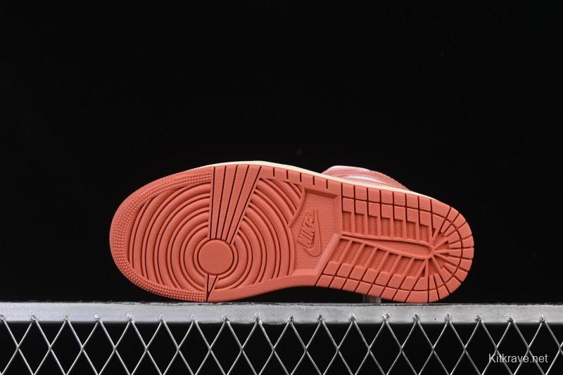 Nike Air Jordan 1 Mid AJ1 Orange Sunshine - DQ8426-180