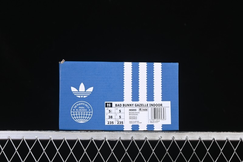 Adidas Bad Bunny Gazelle Indoor Retro Casual Slip-Resistant Wear-Resistant Low-Top Sneakers - JS5055