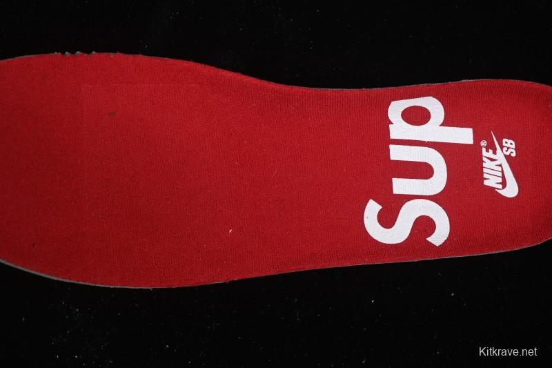 Nike Supreme x Dunk SB Dunk Low White Low-Top Casual Skate Shoes - HQ8487-100