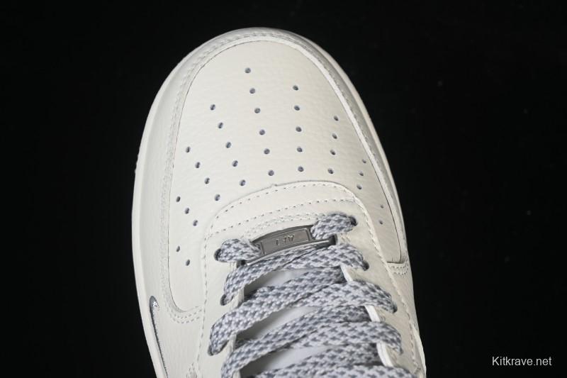 Nike Air Force 1 Mid Light Gray Two-Tone Sole All-Star Starry Sky Mid-Top Casual Skate Shoes - XL0236-232
