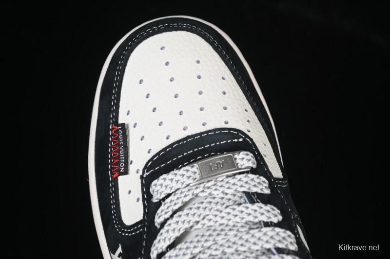 Nike Air Force 1 '07 Low LV Collaboration Stitched Label Print Casual Sneakers - CX5050-Y10