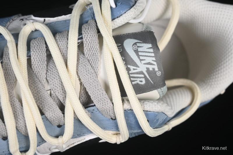 Nike Air Force 1'07 Low The Age of Cracks Hand-Drawn Graffiti Casual Sports Shoes - KS6896-555