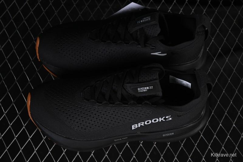 Brooks Glycerin Stealthfit 22 Cushioned Marathon Nitrogen Running Shoes - 1104481D072