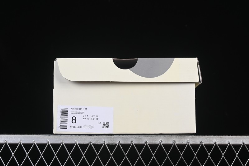 Nike Air Force 1 '07 Low Balenciaga Collaboration White Brown Casual Sneakers - YF9511-806