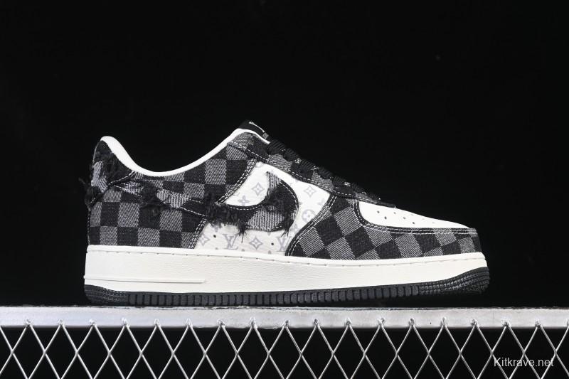 Nike Air Force 1 '07 Low LV Collaboration White Black Casual Sneakers - YF9511-817