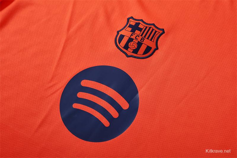 25/26 Barcelona Orange T90 Short Sleeve Jersey+Shorts