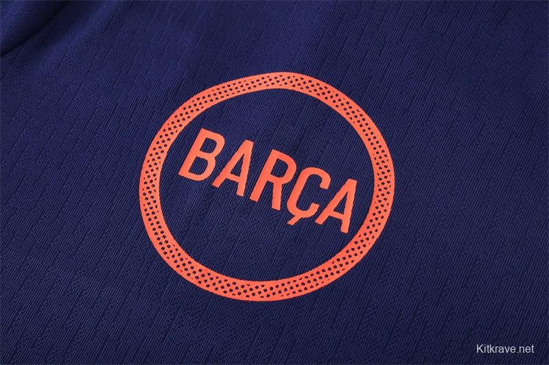 Player Version 25/26 Barcelona Royal Blue T90 Half Zipper Jacket+Long Pants