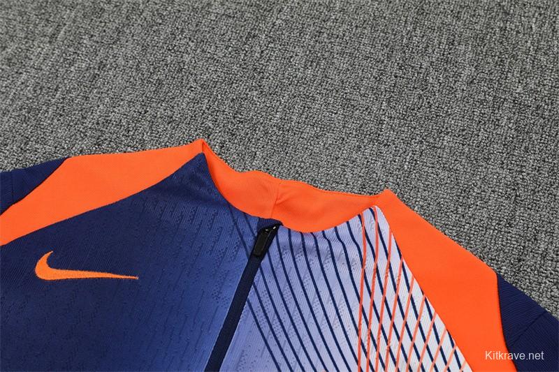 25/26 Barcelona Blue Orange Camouflage T90 Short Sleeve Jersey+Shorts