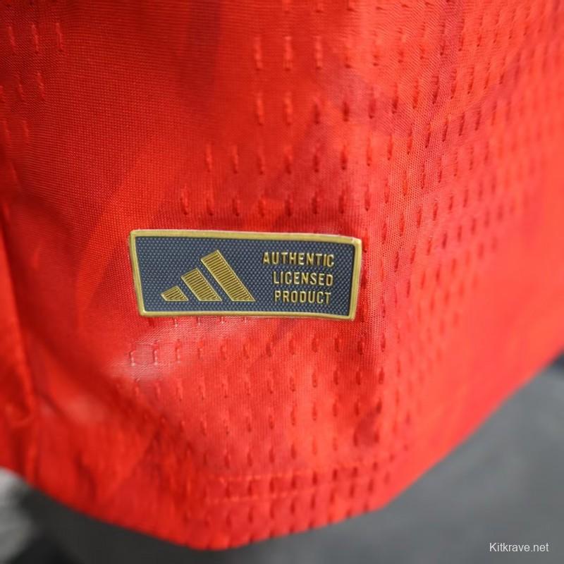 Player Version 2025 Belgium Home Jersey