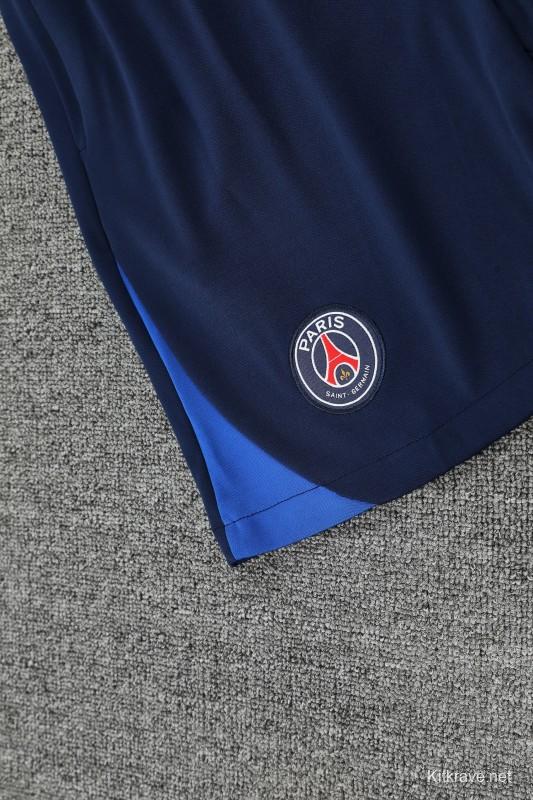 25/26 PSG Red/Blue Short Sleeve Jersey+Shorts