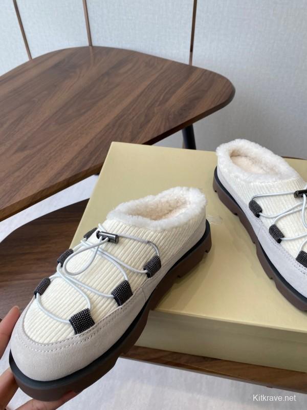 Brunello Cucinelli Open Walk Ankle Boot Winter Snow Boots - AS00300