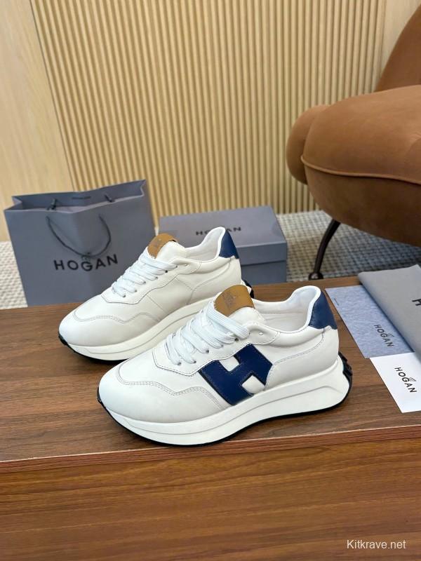 Hogan H-STRIPES Series Couple Thick Sole Dad Shoes Airship Shoes Casual Sports Shoes - AS00350