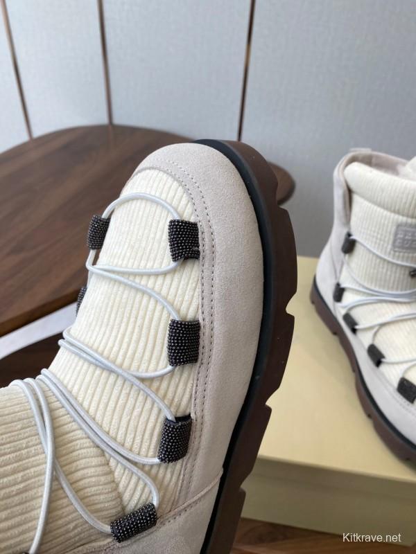 Brunello Cucinelli Open Walk Ankle Boot Winter Snow Boots - AS00410