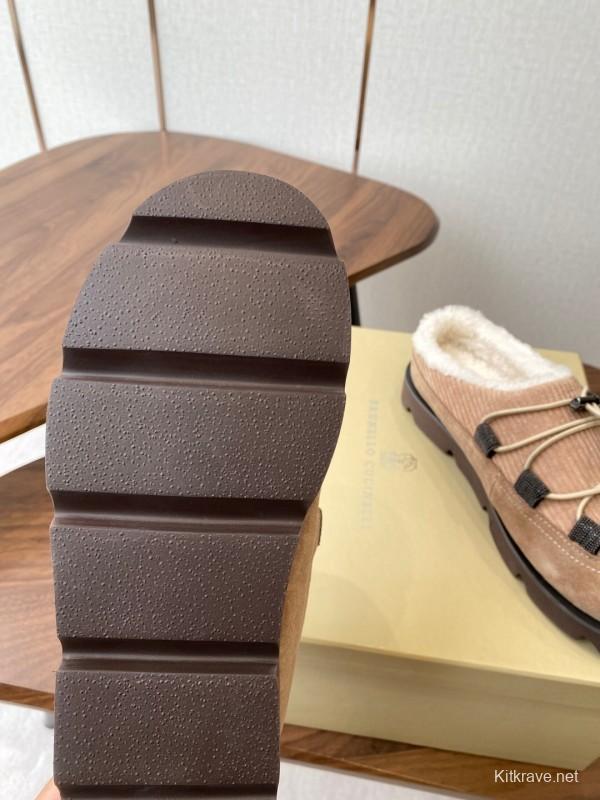 Brunello Cucinelli Open Walk Ankle Boot Winter Snow Boots - AS00300