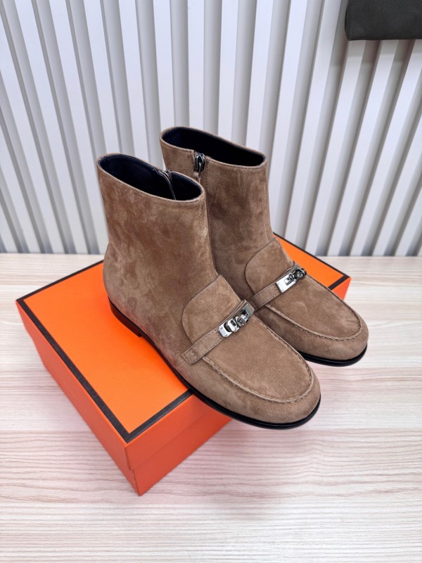 Hermes Kelly Buckle Ankle Boots - LY00390