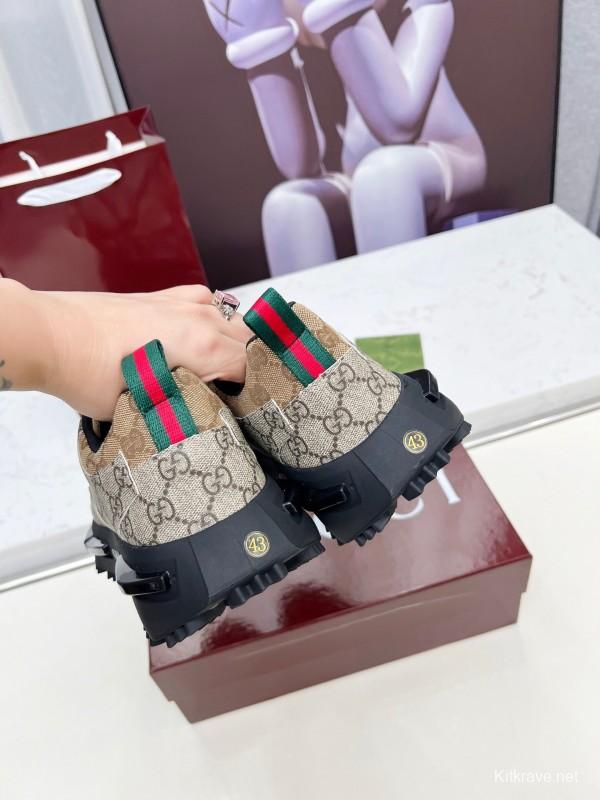 Gucci 2025/SS Series 2.0 Sneakers with Reflective Stripes and Retro Design - LY00320