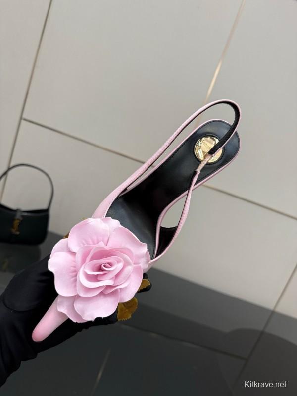 Saint Laurent 25FW Spring Collection Rose Thorn High Heels - KFY00320