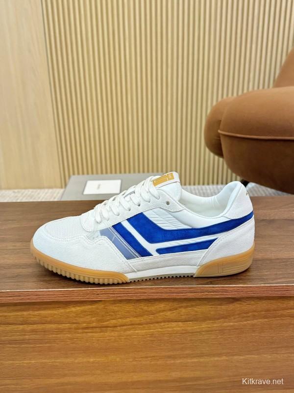 Tom Ford 2025 SS Casual Shoes with Classic Color Blocking and Imported Leather Insole - AS00350