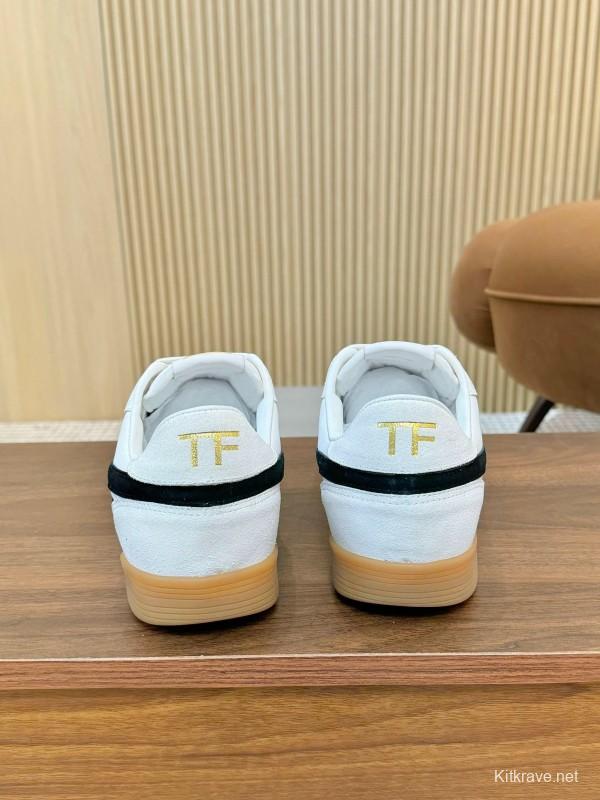 Tom Ford 2025 SS Casual Shoes with Classic Color Blocking and Imported Leather Insole - AS00350