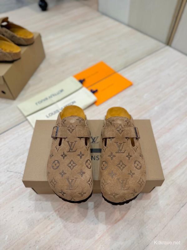 Louis Vuitton Louis Vuitton × BIRKENSTOCK Boston Soft Sole Mule Slippers - KFY00300