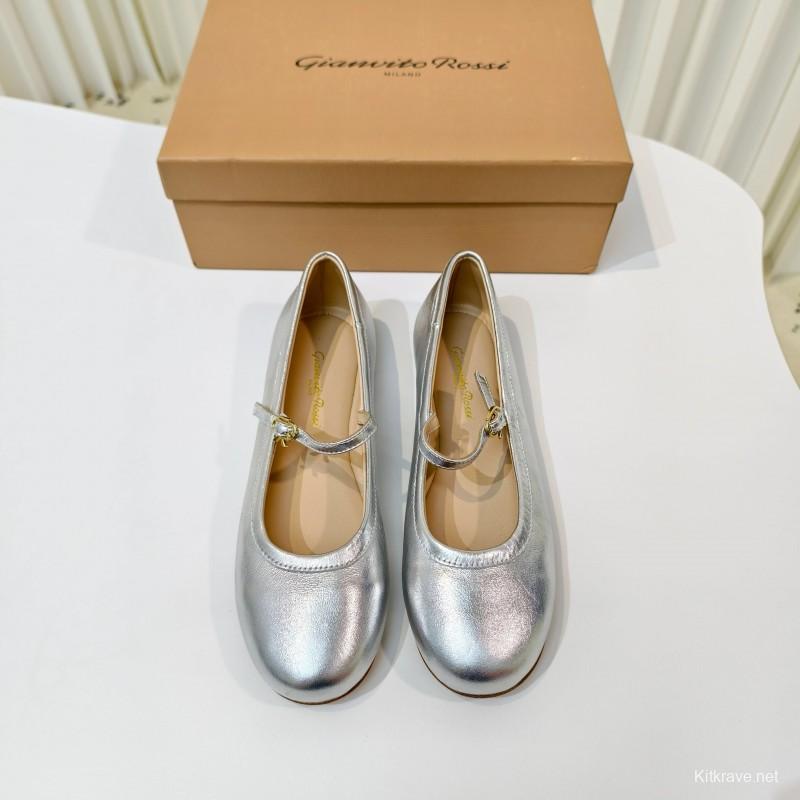 Gianvito Rossi Bohemian Style Flat Ballet Shoes - LY00310