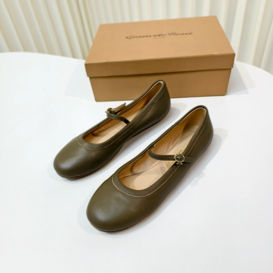 Gianvito Rossi Bohemian Style Flat Ballet Shoes 2025/SS