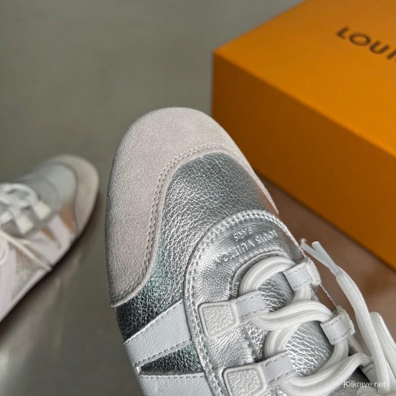 Lv Sneakerina 2025 SS Ballet Round Toe Lace-Up Low Top Lifestyle Casual Shoes - YC