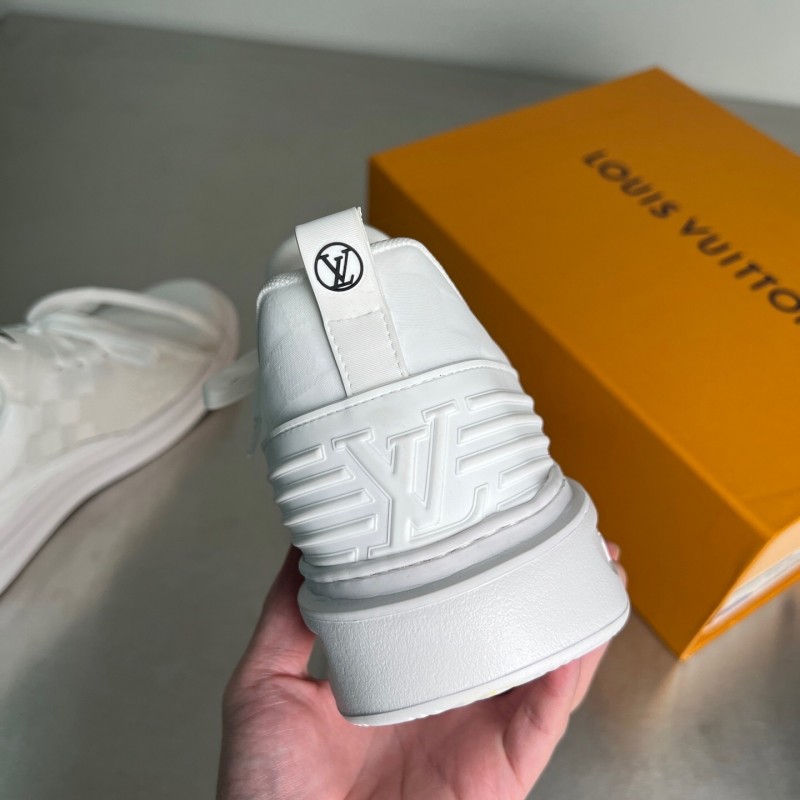 Louis Vuitton Beverly Hills Monogram Knit Sneakers with Imported IP Foam Sole - YC