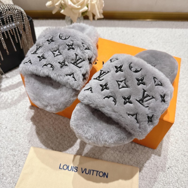 Lv 2025 SS Wool Lazy Slippers - LY00240