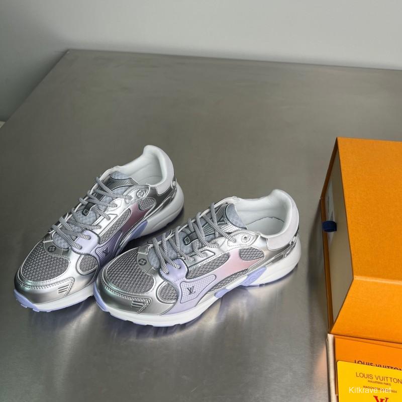 L v Olympia Round Toe Lace-Up Low Top Casual Lifestyle Shoes - YC