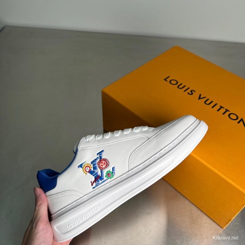 Lv Beverly Hills Low-Top Fashion Sneakers Unisex Couple Edition - YC