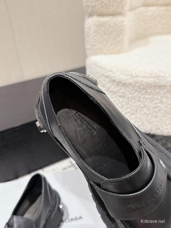 Balenciaga 2025 SS Loafers with Retro Design and Lightweight TPU Sole - KFY00320