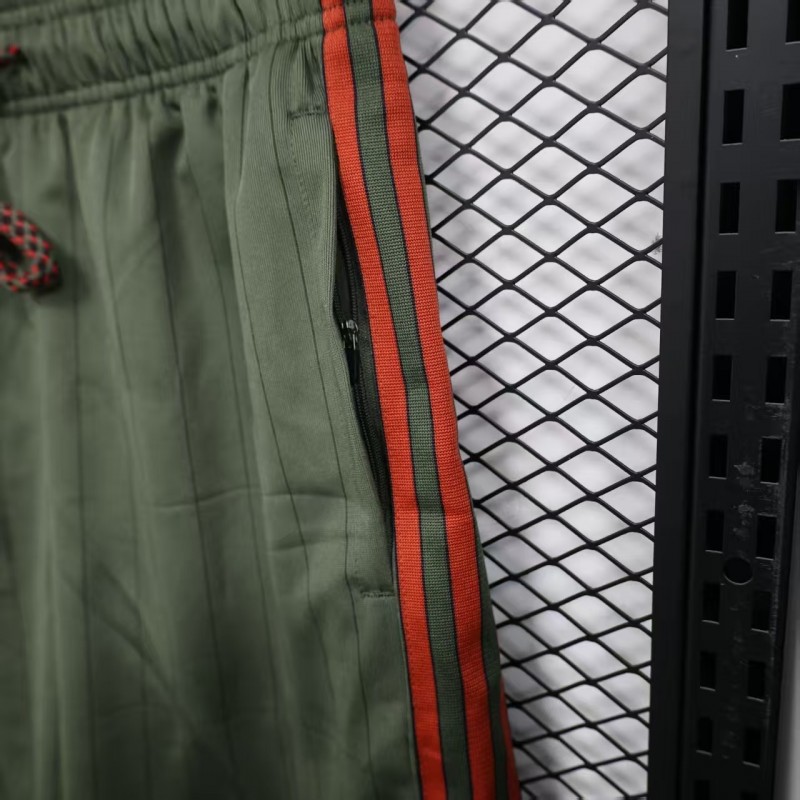 Player Version 25/26 Bayern Munich Olive Green with Orange Side Stripes Shorts