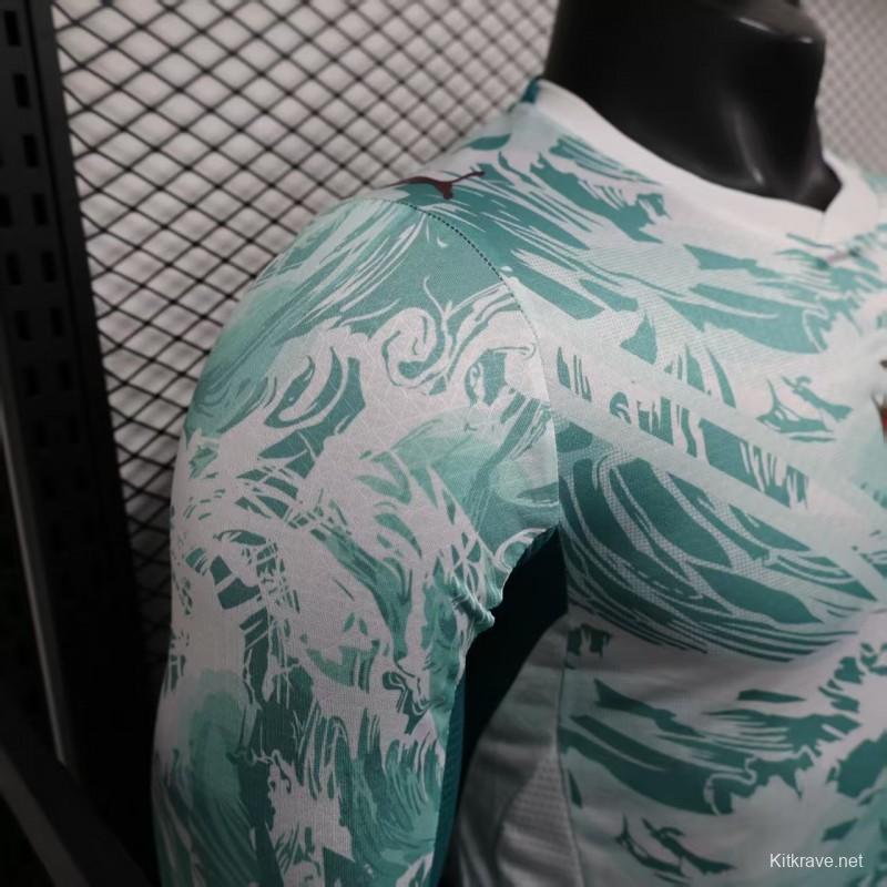 2026 Player Version  Portugal Away White  Long Sleeve Jersey