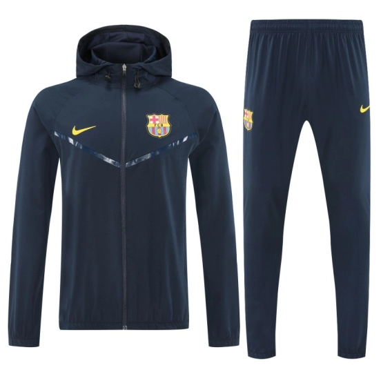 25/26 Barcelona Royal Navy Blue Full zipper Jacket Tracksuit+ long pants