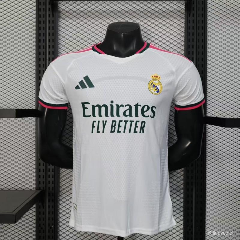 26/27 Player Version Real Madrid Home White Pink Black Jersey